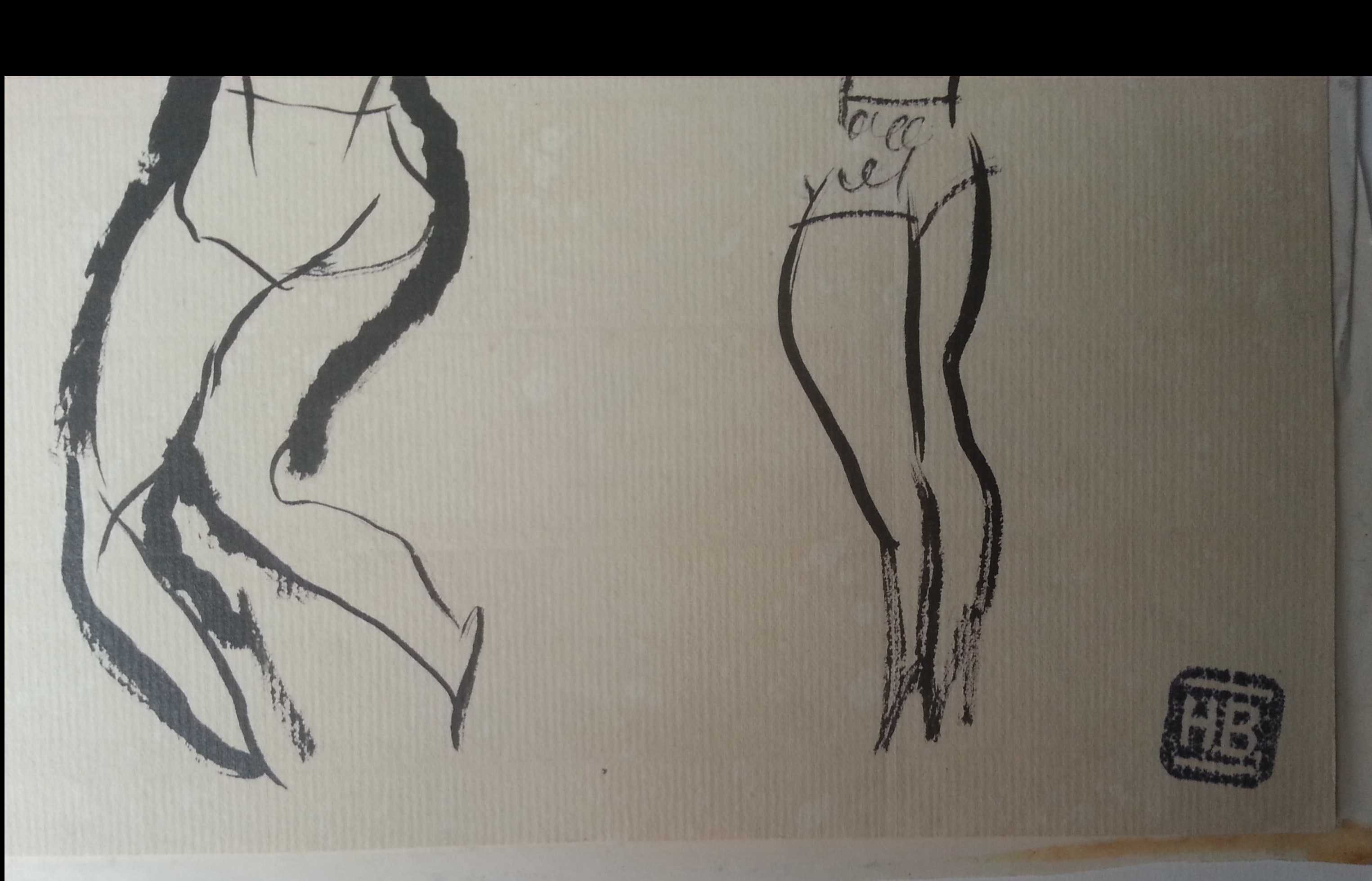 Herman Bieling - 7x Schetsen op papier kopen? Bied vanaf 1!