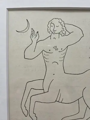 Tinus van Doorn - Centaur. Ingelijst. kopen? Bied vanaf 59!