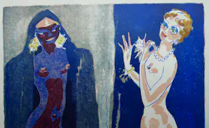 Kees van Dongen - Gravure 1001 nacht: 'La comparaison' kopen? Bied vanaf 20!