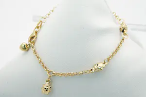 31-  Fijn 18 Krt gouden armband - kinder model - lieve-heers beestjes kopen? Bied vanaf 160!