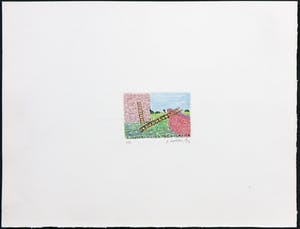 Pieter Holstein - Handgekleurde ets, A ladder is used for climbing kopen? Bied vanaf 35!