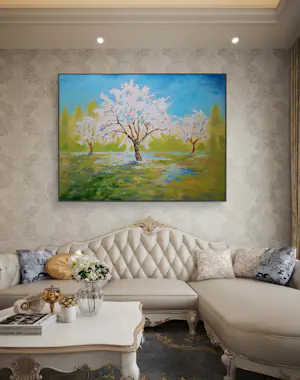 Elva Polyakova - Bloeiende bomen na regen kopen? Bied vanaf 200!