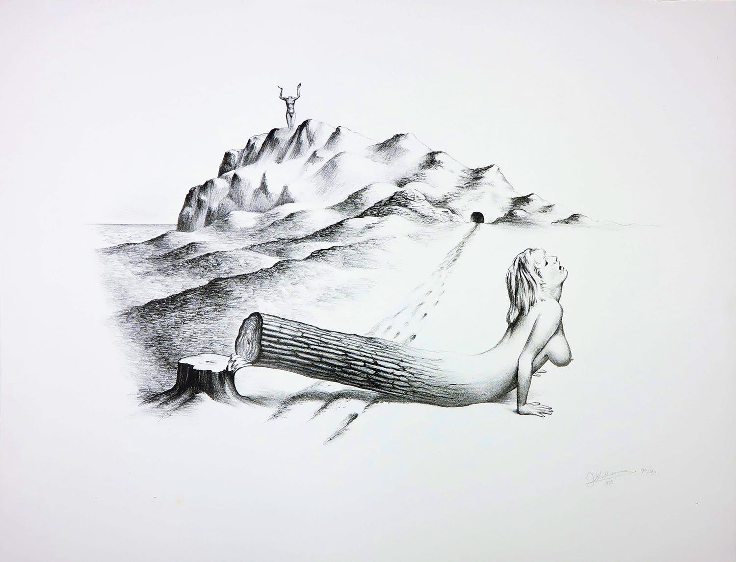 Joop Moesman - Litho, Gevallen kopen? Bied vanaf 70!