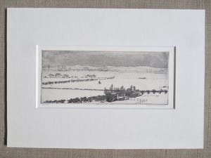 Arend Hendriks - Ets landschap kopen? Bied vanaf 35!