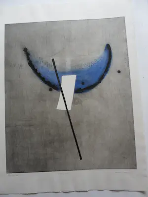 Anneke van der Mandele - In the air spirit, aquatint ets kopen? Bied vanaf 30!