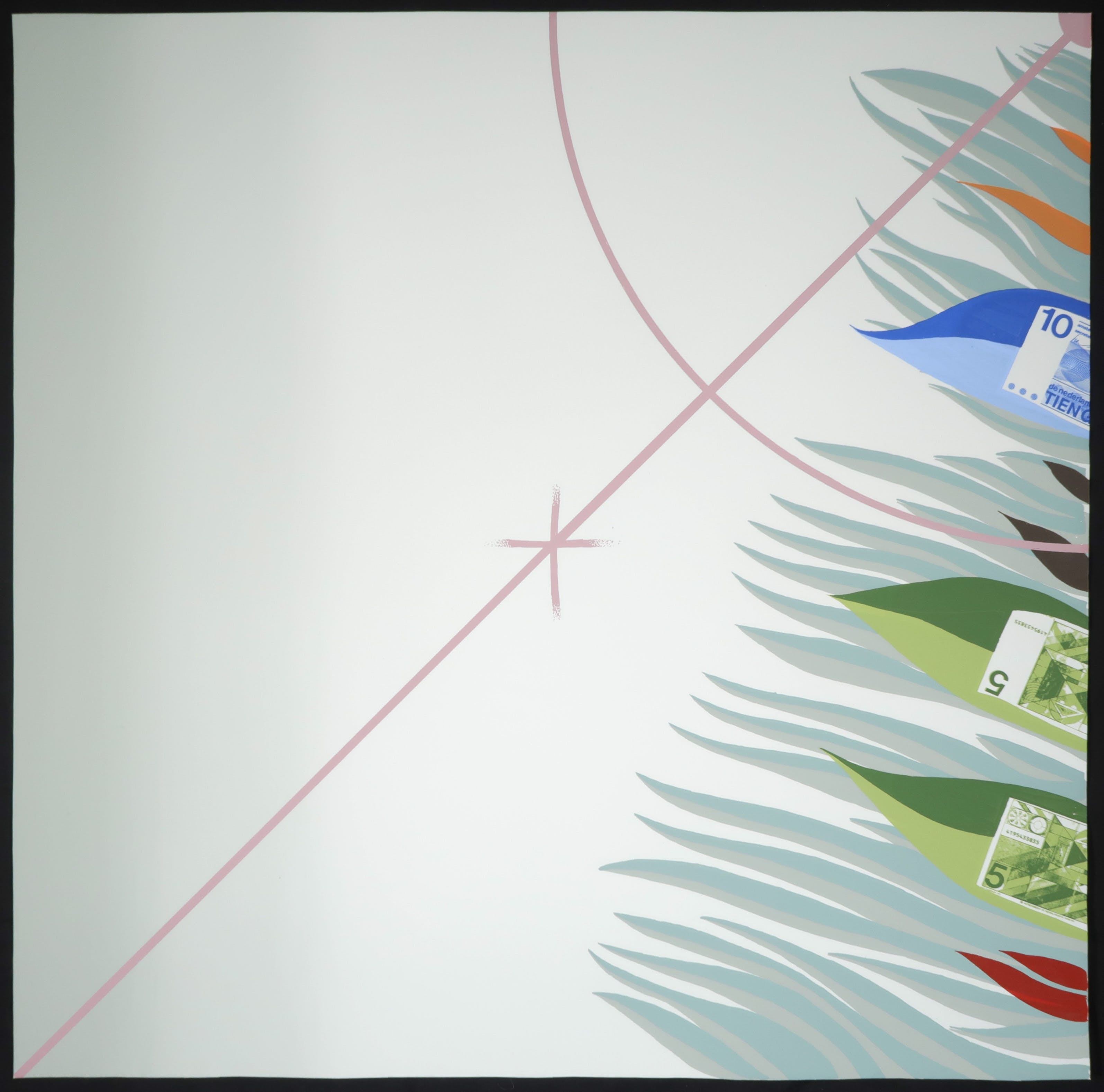 Harrie Schalken - Serie van 7 zeefdrukken, De deellijn tussen besteden en beleggen kopen? Bied vanaf 20!