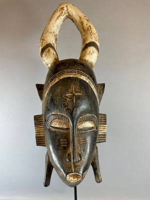 Baule - African Tribal Used Baule mask - Iv. Coast. kopen? Bied vanaf 45!