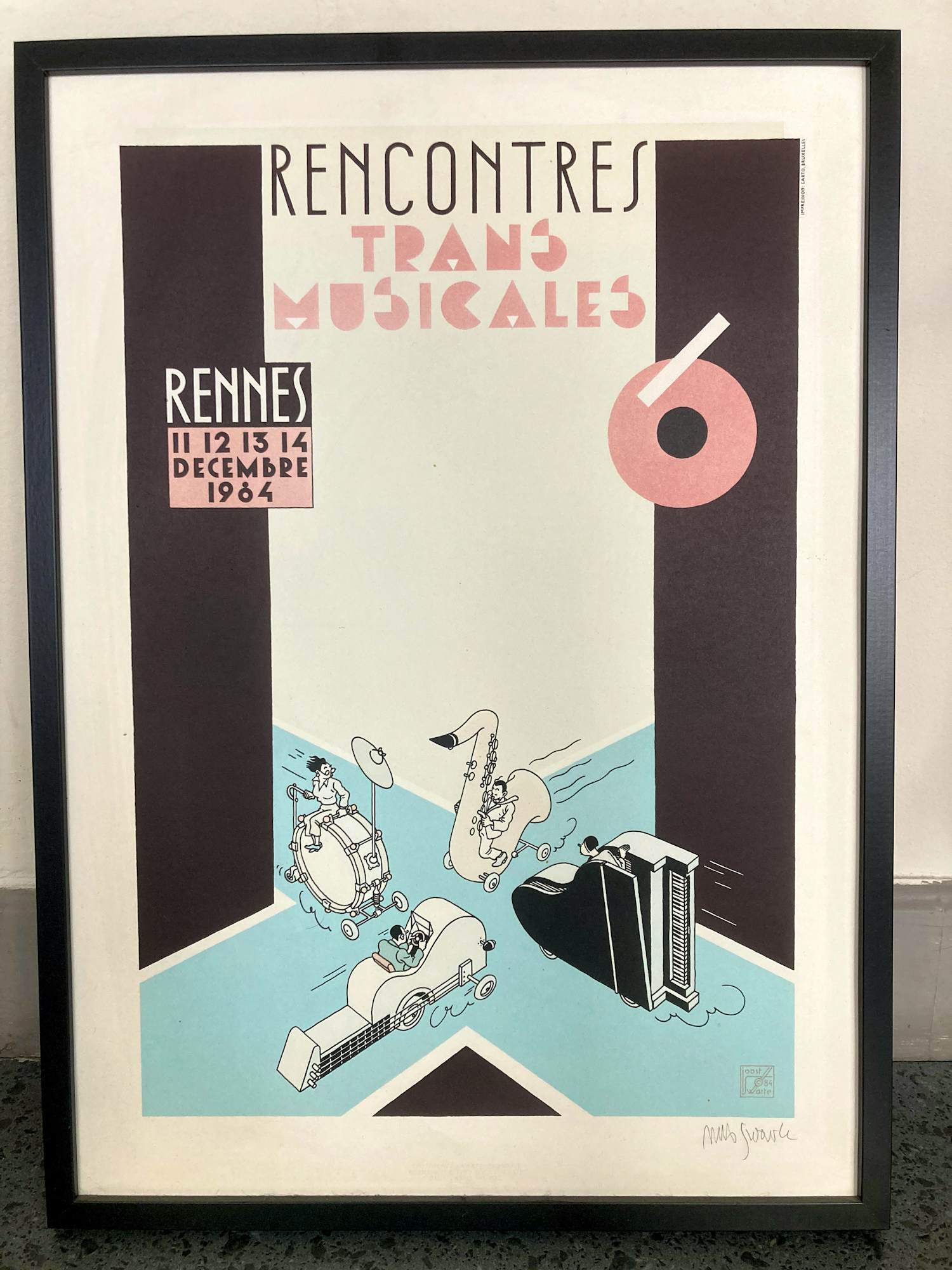 Joost Swarte - Rencontres Transmusicales Rennes 1984 verkocht voor € 70!