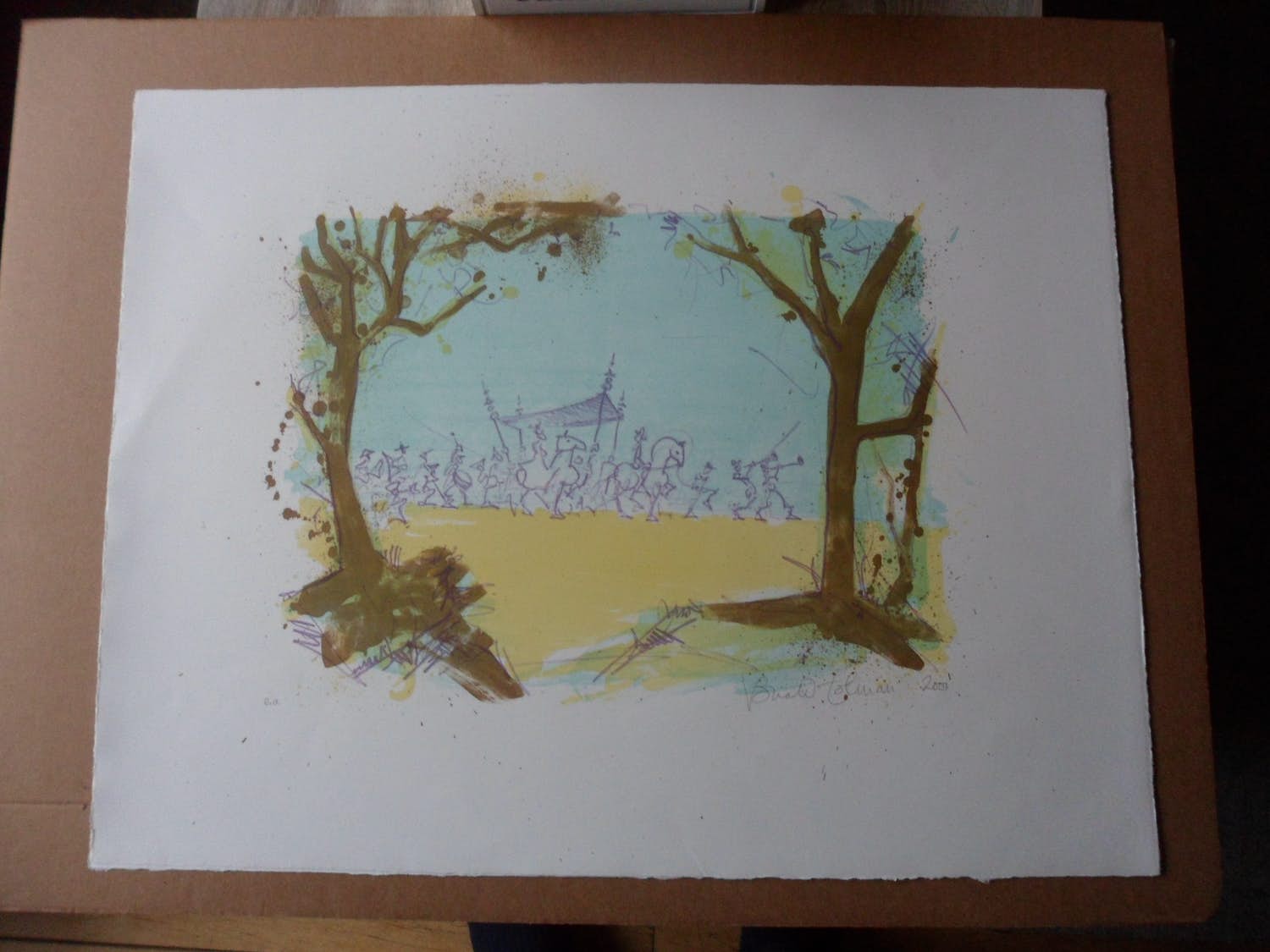 Ronald Tolman - kleurenets , zonder titel. 2001 verkocht voor € 50!