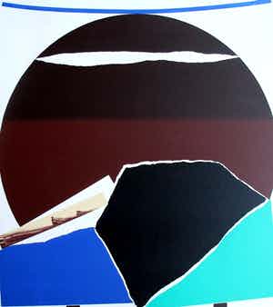 Nic Blans (jr.) - acryl op doek: Slightly middle European - 1994 verkocht voor € 1!