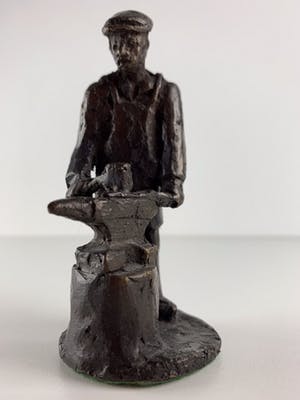Jaap Hartman - bronzen beeld - 'smid' kopen? Bied vanaf 79!