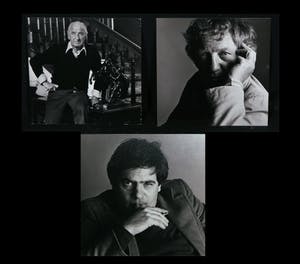 Paul Huf - Lot van drie C-prints op dibond, Heren met o.a. Hugo Claus kopen? Bied vanaf 35!