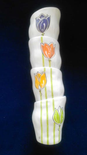 Corry Ammerlaan - Stapelbekers Together flowering the world kopen? Bied vanaf 19!