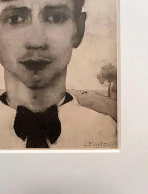 Jan Mankes - Originele Heliogravure Zelfportret 1923 kopen? Bied vanaf 95!