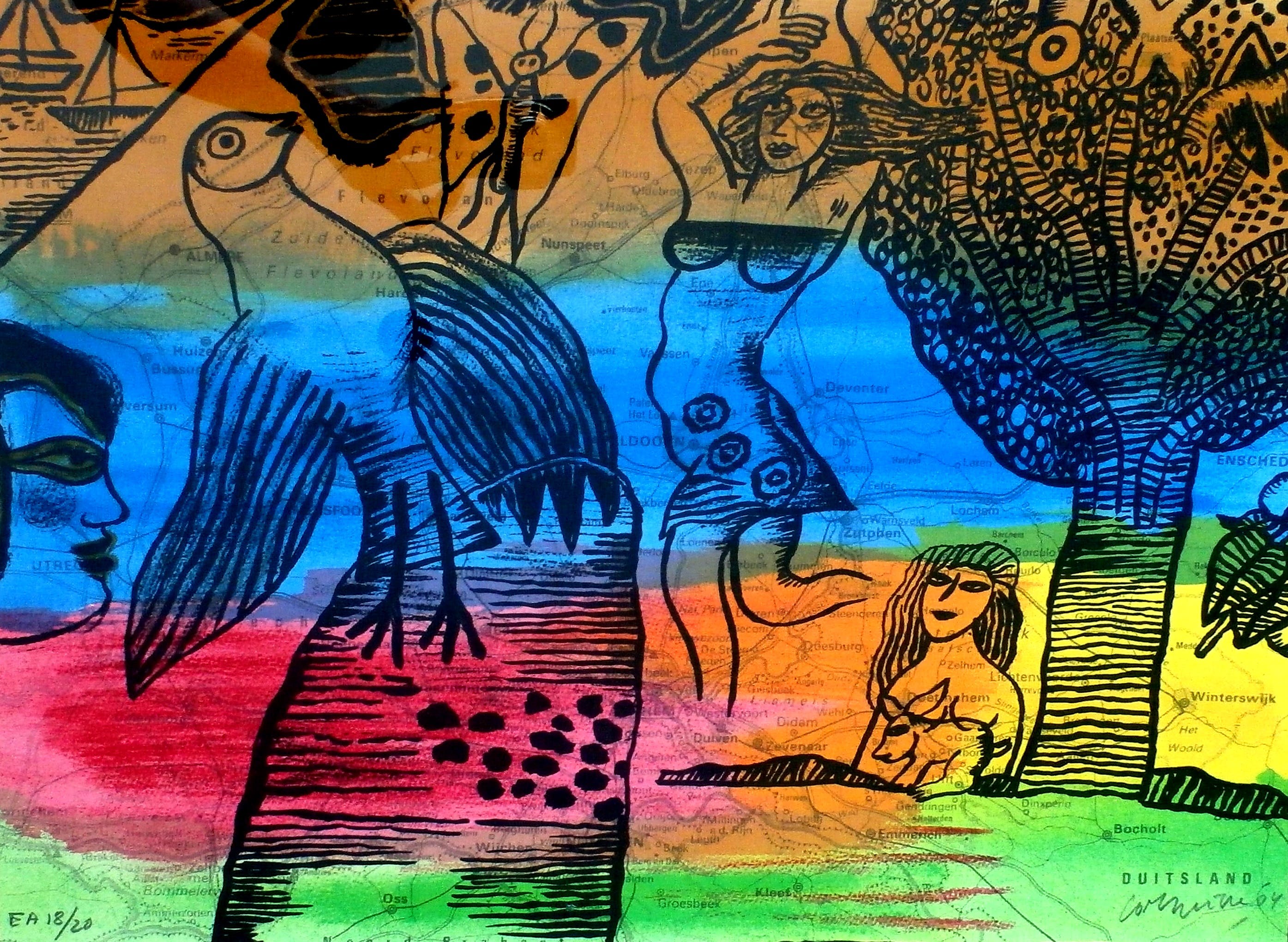 Corneille - Ingelijste Litho: Noord-Brabant - 2004 kopen? Bied vanaf 125!