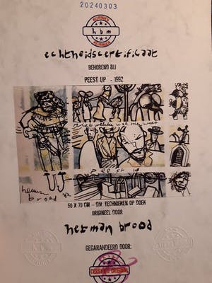 Herman Brood - top schilderij + HB-M certificaat kopen? Bied vanaf 4600!