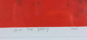 Gino Sauerbier - Zeefdruk, Join the party - Ingelijst kopen? Bied vanaf 50!