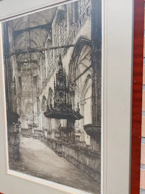 Johan D. Scherft - Interieur Nieuwe Kerk in Amsterdam kopen? Bied vanaf 40!