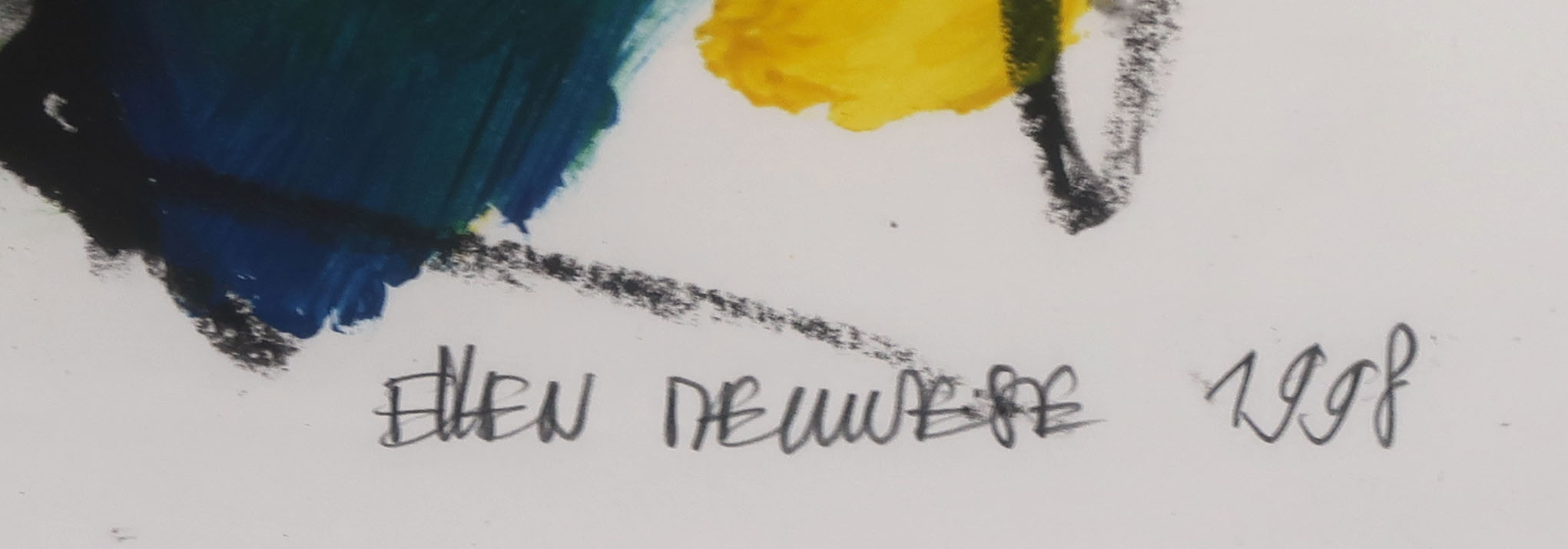 AcheterEllen Meuwese - Gemengde techniek op papier, Portret - Ingelijst? Enchérissez de 1!