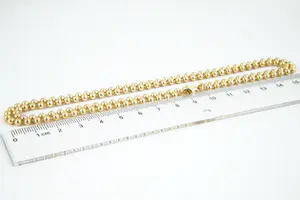 29 - Sierlijk en massief 14 Krt geel-gouden kogel of balletjes collier kopen? Bied vanaf 540!