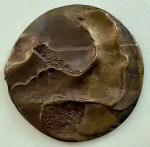 Buy Ger Zijlstra - bronzen penning | 'Zonder titel' | 1977 (PENNINGKUNST)? Bid from 50!