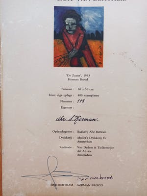 Herman Brood - De Zaaier (incl certificaat) kopen? Bied vanaf 275!