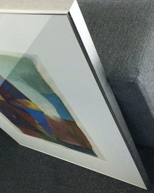 Angele Donjacour - z.t. | abstract geometrisch schilderij - ingelijst kopen? Bied vanaf 135!