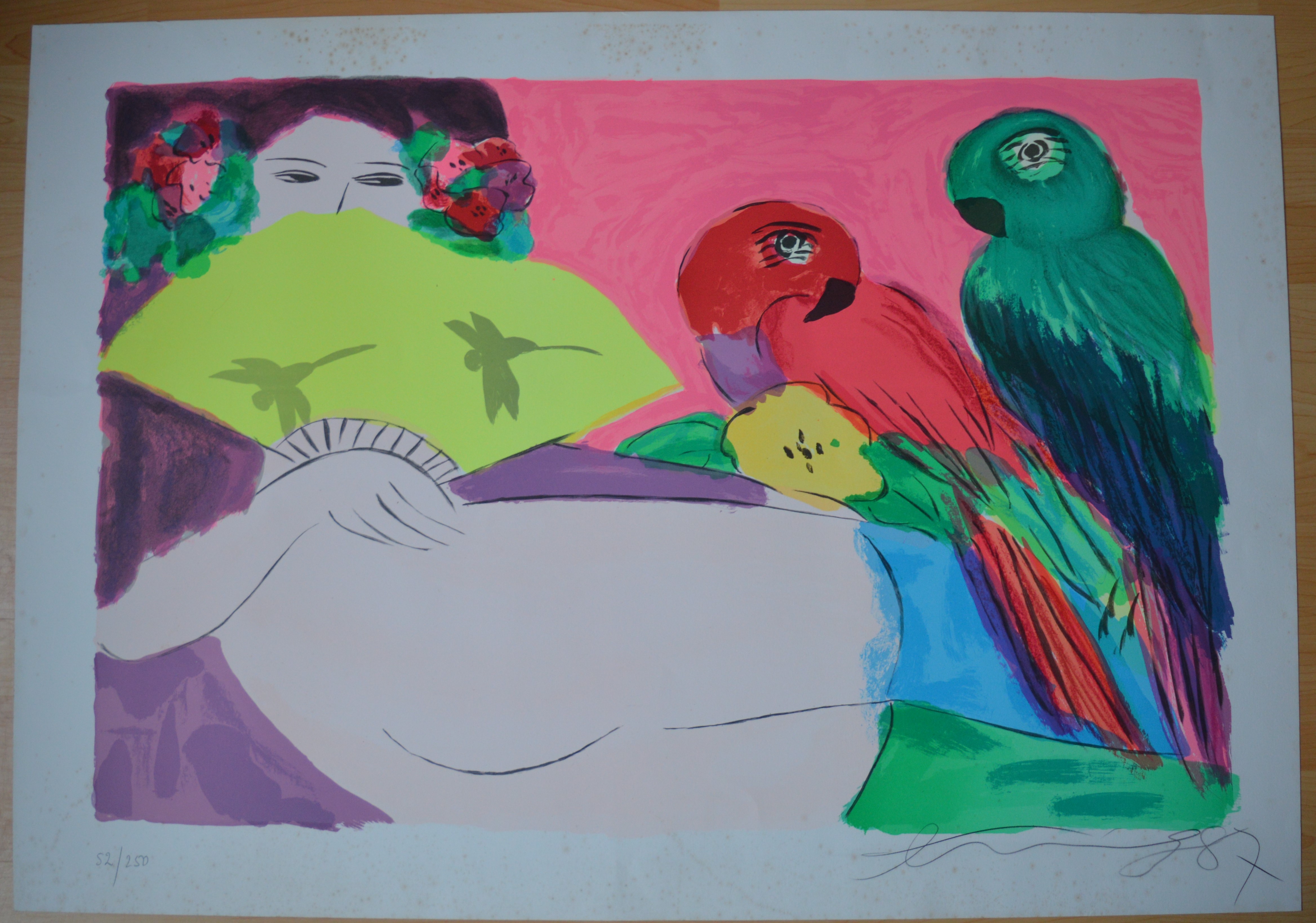 Walasse Ting - women with parrots kopen? Bied vanaf 1!