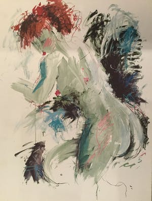 Annemarie de Groot - Subtiel naakt | Groot formaat zeefdruk kopen? Bied vanaf 35!