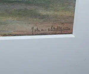 Johan Meijer - landschap in 't Gooi - ingelijste aquarel kopen? Bied vanaf 100!