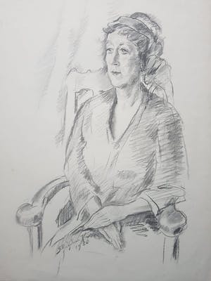 Jan Sluijters (jr.) - Originele grote tekening handgesigneerd en gedateerd 1988 kopen? Bied vanaf 50!