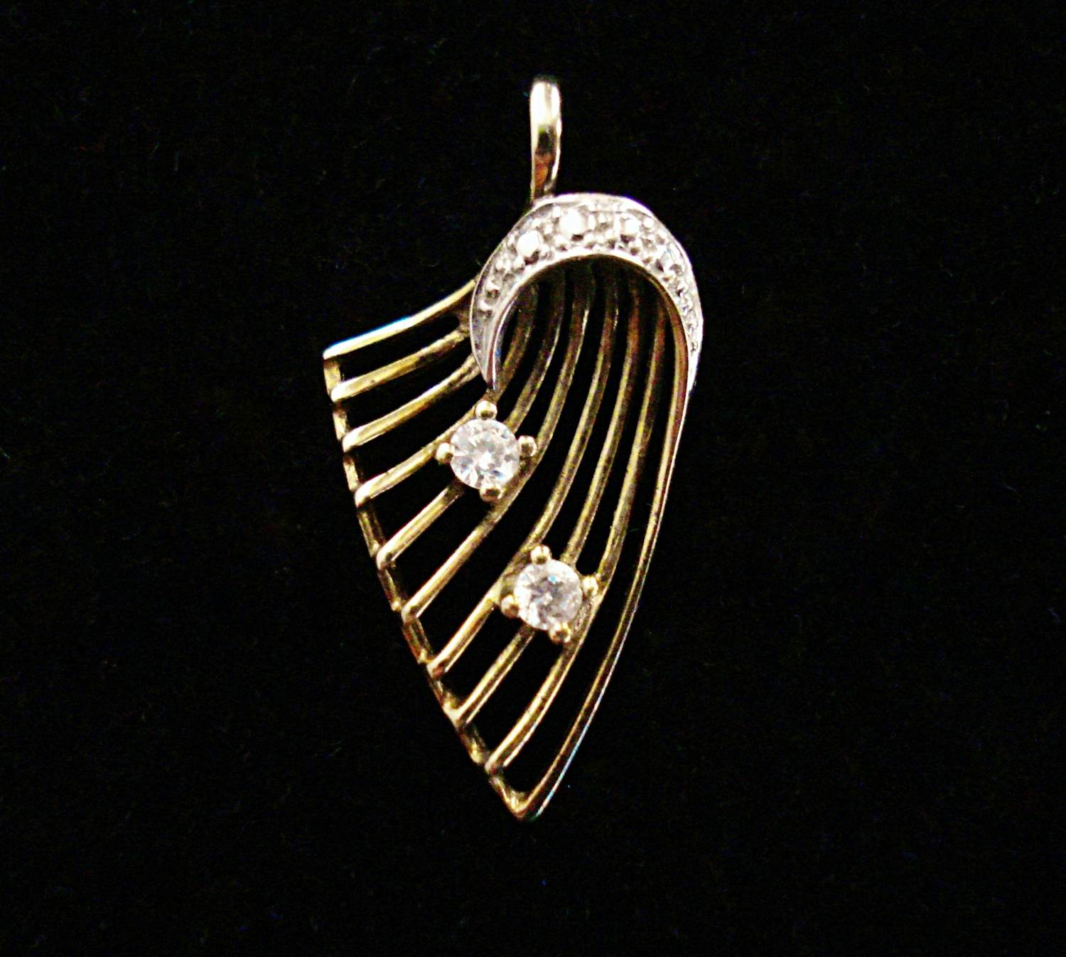 Buy Theodor Klotz bicolor gouden hanger met kristal MCM maan ster TEKA? Bid from 125!