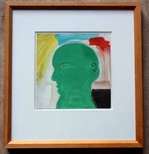 Eugene Brands - Aquarel op papier: Portret d'un Jardinier - 1994 kopen? Bied vanaf 1495!