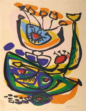 Anton Rooskens - Litho, Printemps verkocht voor € 150!