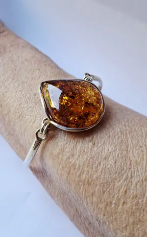 nieuwe Ambachtelijke prachtige amber  sterling zilveren armband kopen? Bied vanaf 120!