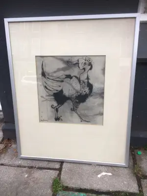 Jan Budding - Sierhoender met prooi kopen? Bied vanaf 175!