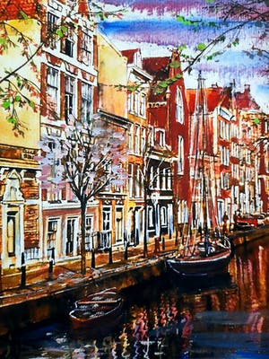 Elena Polyakova - Een gracht in Amsterdam kopen? Bied vanaf 75!