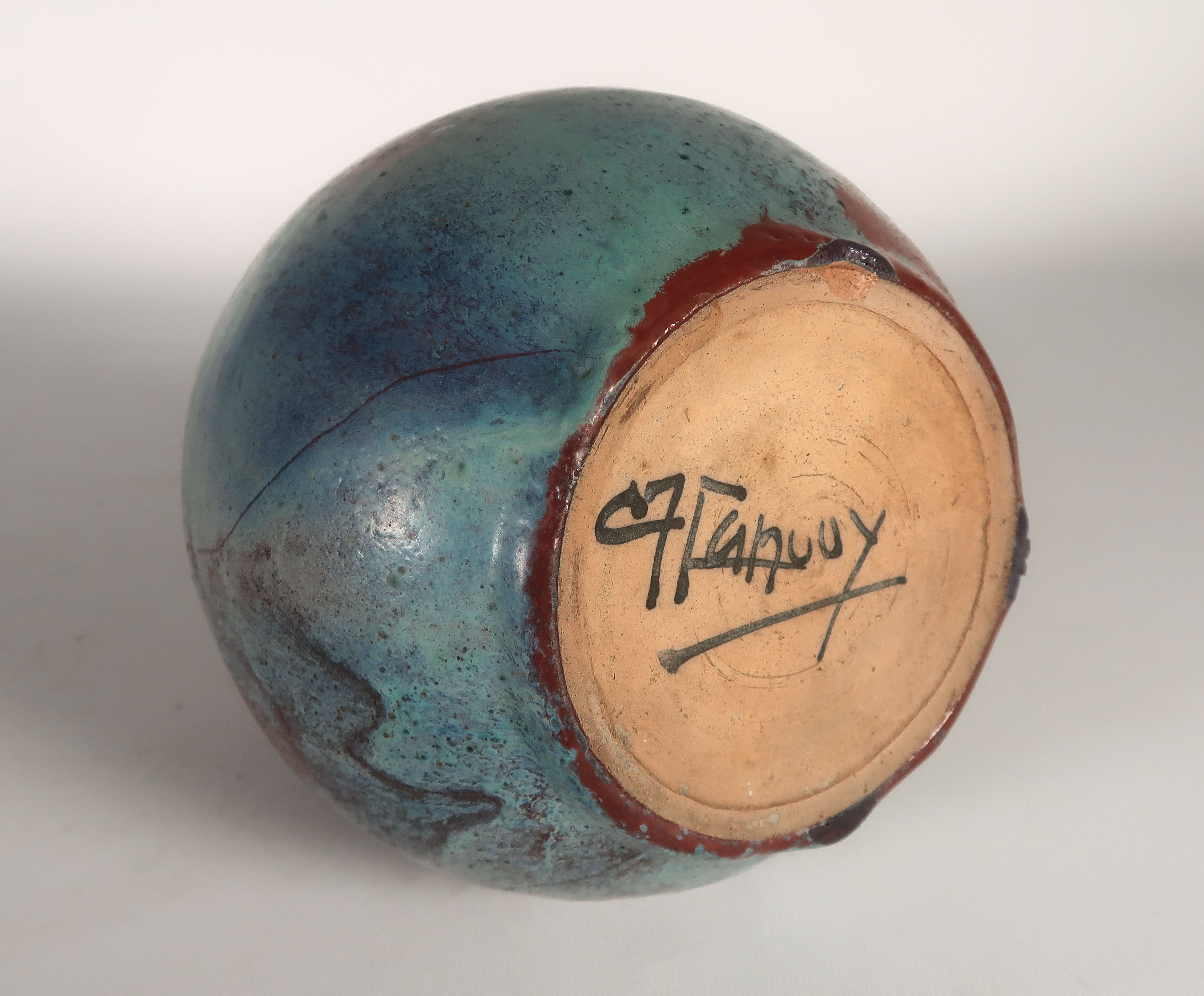 Chris Lanooy - Keramiek, Vaas met druipglazuur kopen? Bied vanaf 80!