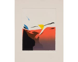Gerard 't Hart - Zeefdruk. Getiteld "Abstract Kleuren". kopen? Bied vanaf 30!