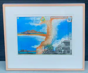 Rolf Weijburg - Ingelijste ets: Cidado do mindelo - 1999 kopen? Bied vanaf 125!