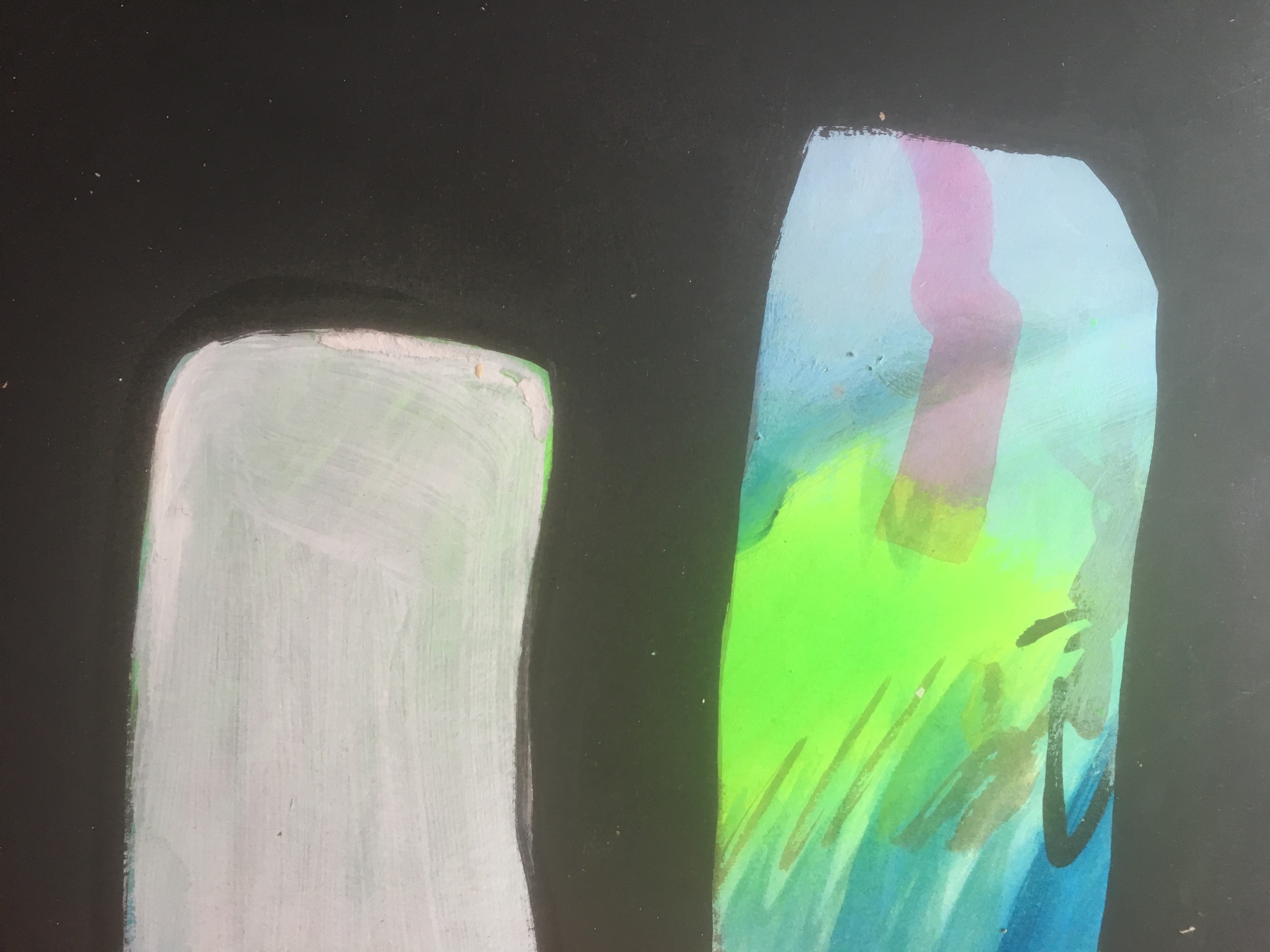 Niet of onleesbaar gesigneerd - Onbekende Kunstenaar - Aquarel/Verf op dik papier - Vijf 1974 kopen? Bied vanaf 1!