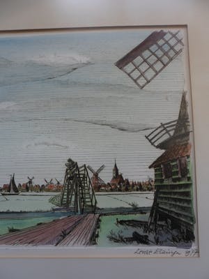 Lense Elzinga - Kleuren Ets, Krommenie anno 1795. kopen? Bied vanaf 35!