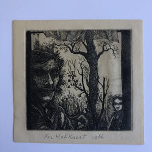 Fer Hakkaart - Zij zijn weg (bevrijdingsprent met gedicht Anton van Duinkerken. kopen? Bied vanaf 45!