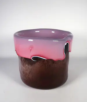 AcheterBernard Heesen - Uniek glazen object in organische vaasvorm, handgesigneerd? Enchérissez de 230!