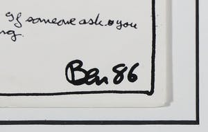 Benjamin Vautier - Handgesigneerde single - 12 Propositions for a Record to be considered as music kopen? Bied vanaf 1!