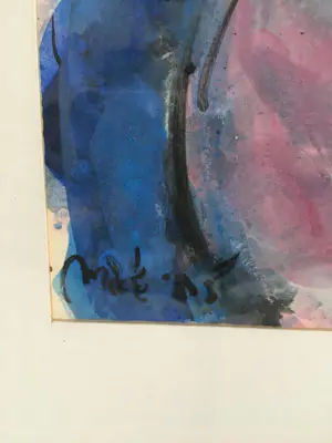 Margarita Nicolaas - Unieke stier in paars & blauw kopen? Bied vanaf 50!