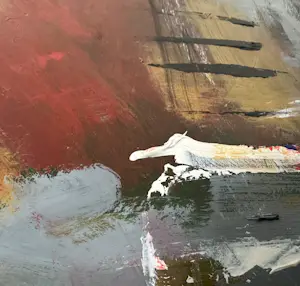 Rene de Groot - Abstract kleurrijk schilderij kopen? Bied vanaf 50!