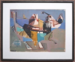 Frans Hollaardt - Scheveningen, gouache (netjes ingelijst) kopen? Bied vanaf 125!