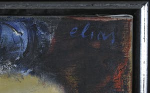 Etienne Elias - Olieverf op doek, Zonder titel - Ingelijst kopen? Bied vanaf 500!