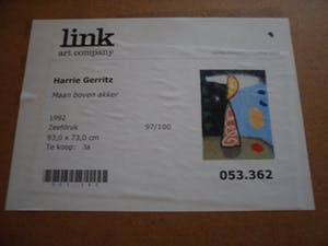 Harrie Gerritz - Zeefdruk, Feestelijk maanlicht - Ingelijst kopen? Bied vanaf 75!